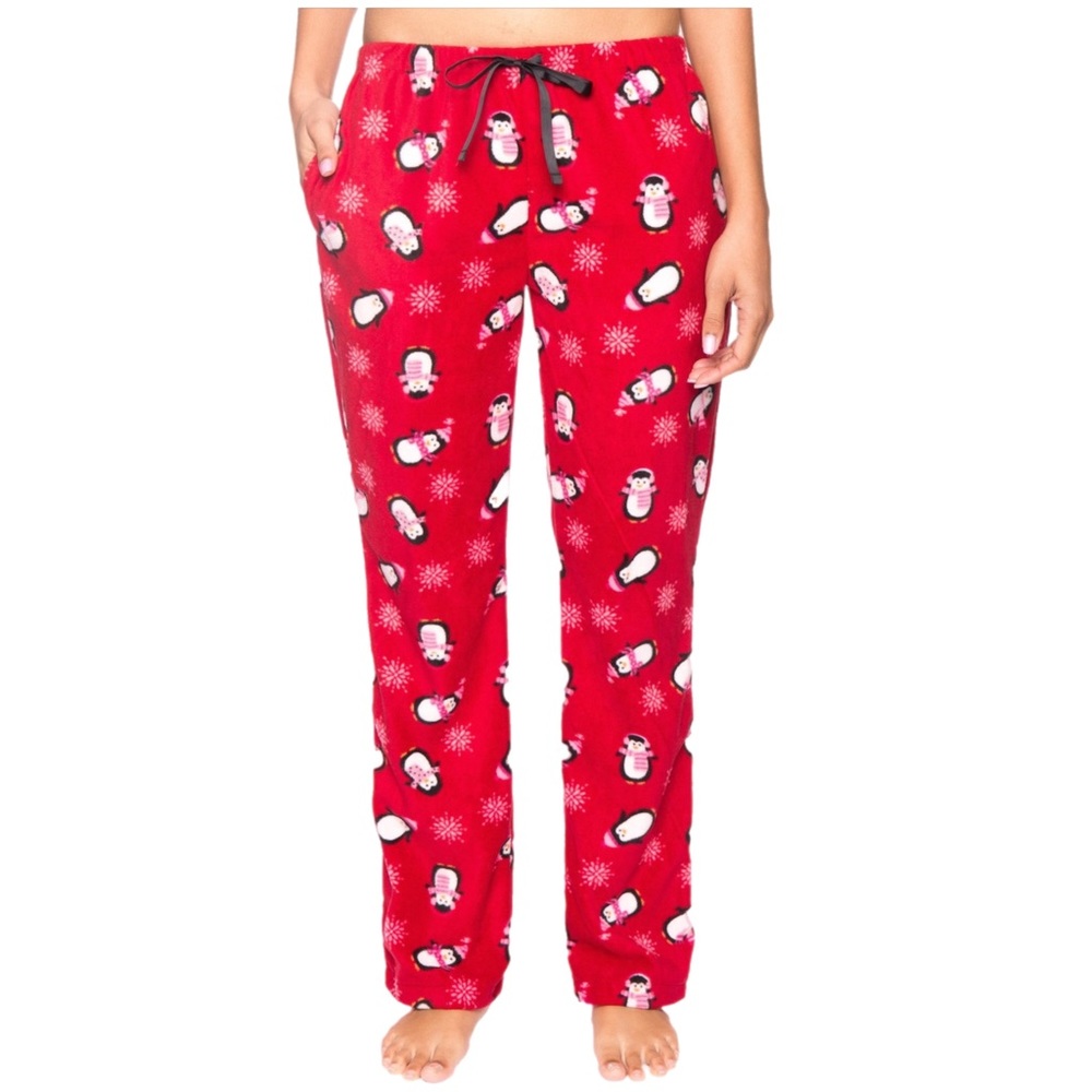 Twin Boat Noble Mount Women's Microfleece Lounge Pant Penguins - Large
